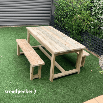 Choose a picnic table that blends seamlessly with your outdoor decor