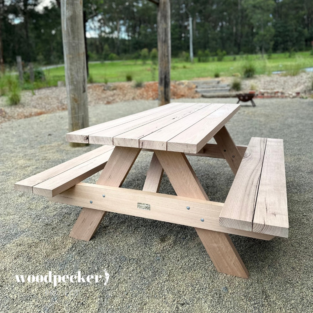 Enjoy the convenience and beauty of our solid hardwood picnic tables, ideal for parks, campgrounds, and backyard picnics alike.