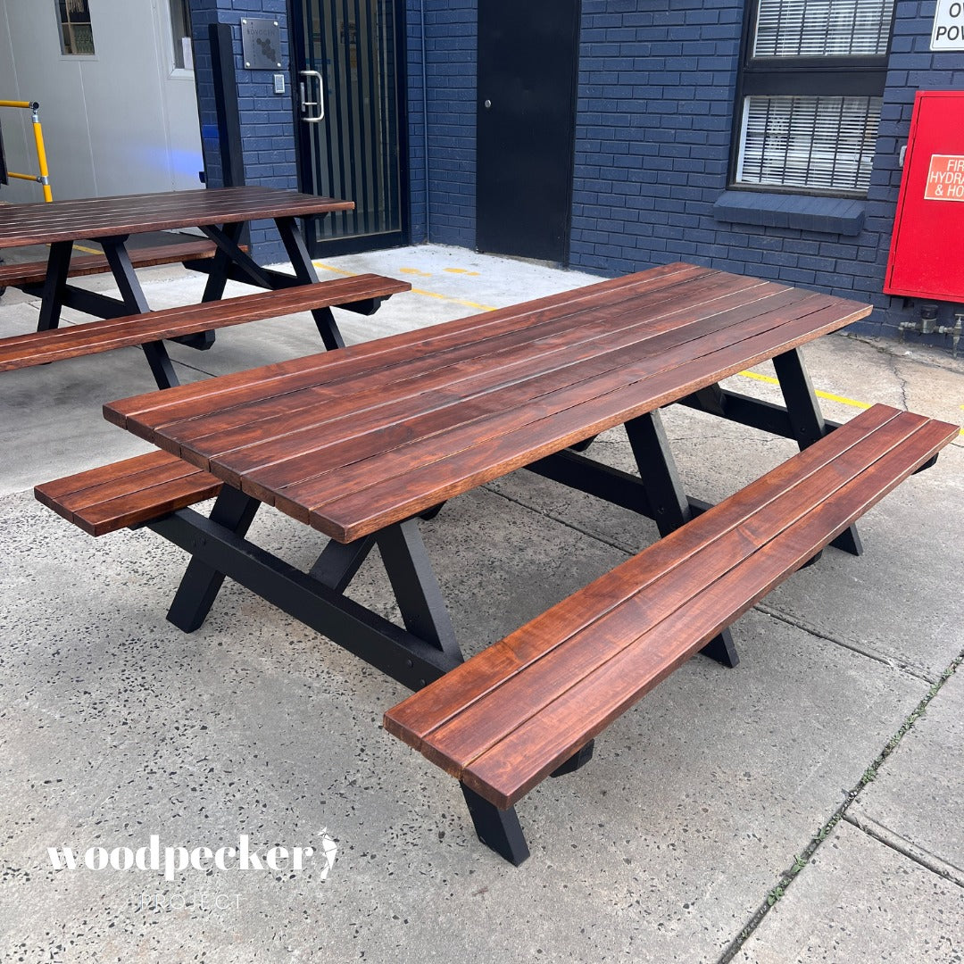 Commercial-grade picnic tables for public areas