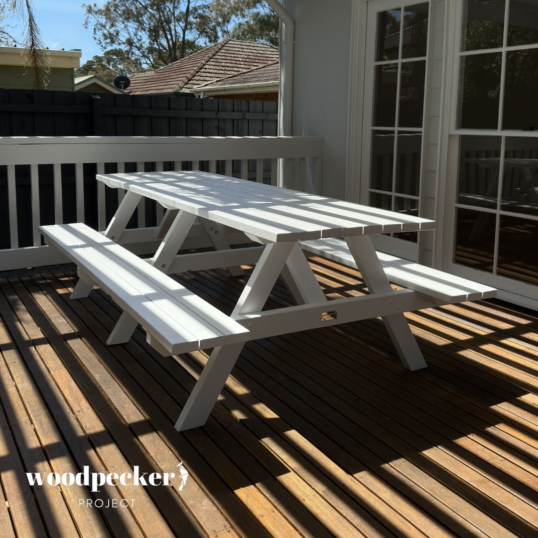 Durable picnic tables for restaurant gardens