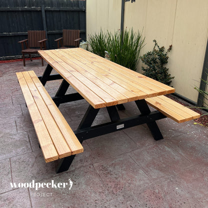 School-friendly picnic tables for outdoor lunches