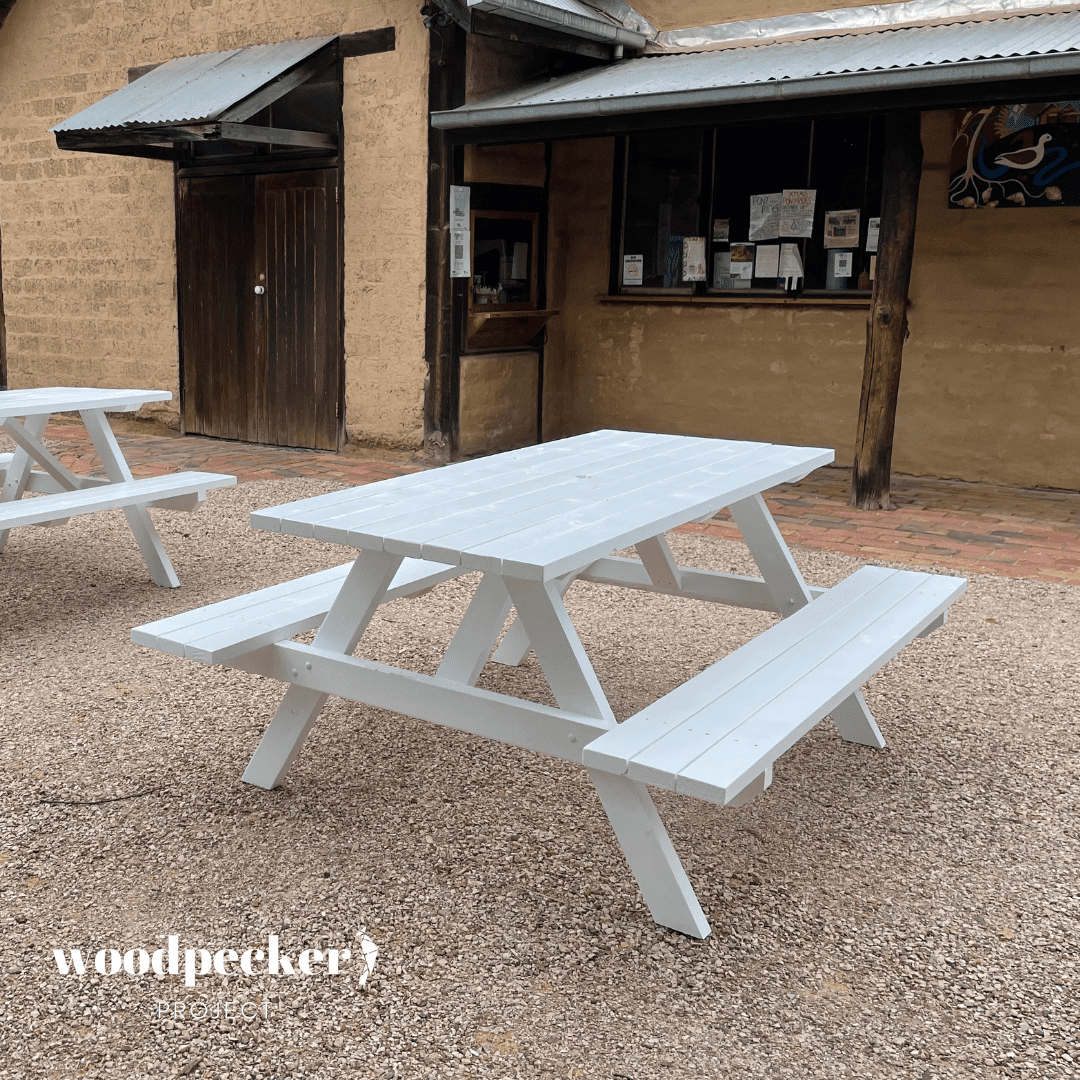 Sturdy picnic tables for hotel outdoor spaces