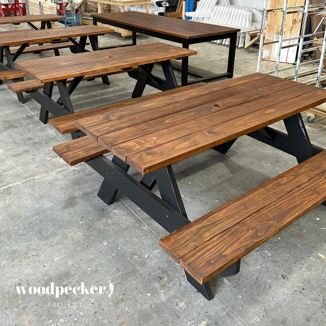 Weather-resistant picnic table for all seasons