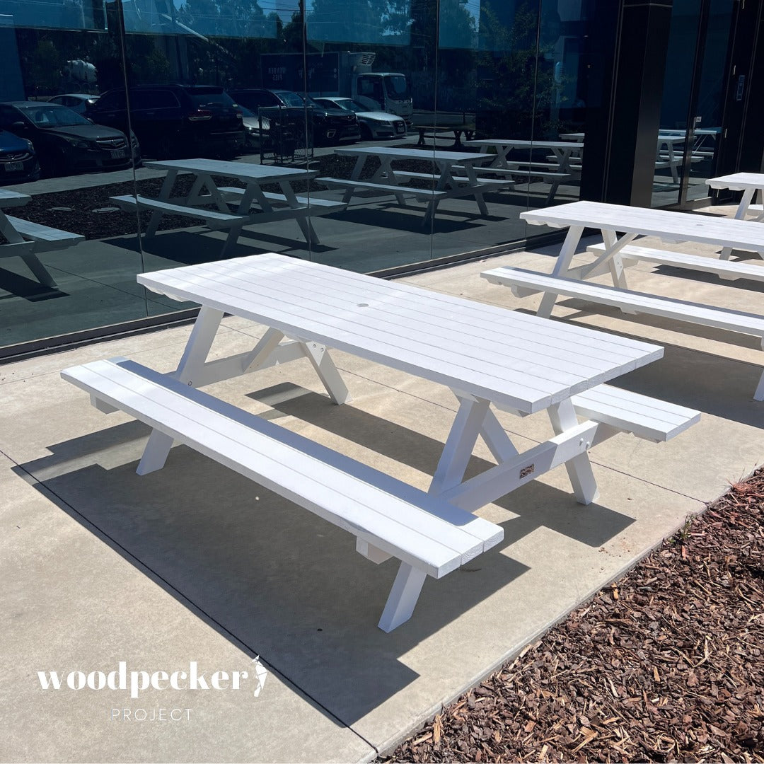 Stylish picnic tables for outdoor entertaining