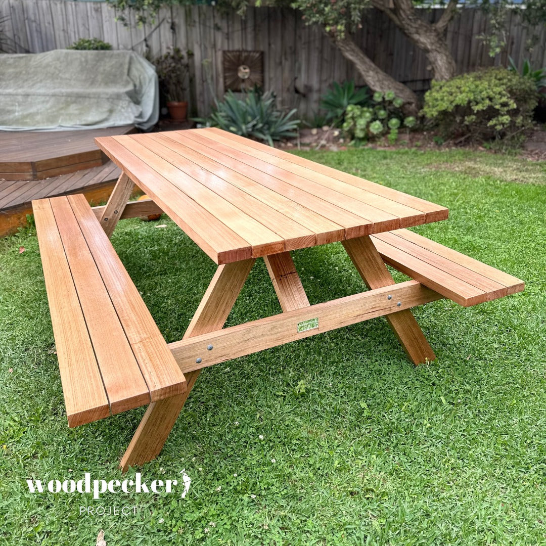 Solid wood picnic bench sale